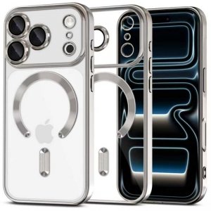 Etui Magnetyczne Tech-Protect MagFlex MagSafe do iPhone 17 Pro Shiny Silver
