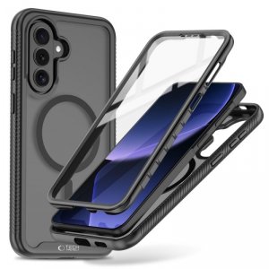 Tech-Protect Defense MagSafe Samsung Galaxy A57 5G: Etui Hybrydowe, Matowa Czerń