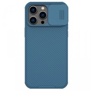 Nillkin CamShield Pro Case etui iPhone 14 Pro Max pancerny pokrowiec osłona na aparat kamerę niebieski