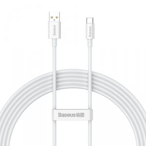 Baseus Superior Series kabel do szybkiego ładowania USB-A - USB-C 100W 480Mb/s 2m biały