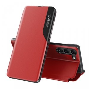 Eco Leather View Case etui do Samsung Galaxy S23+ z klapką podstawka czerwone