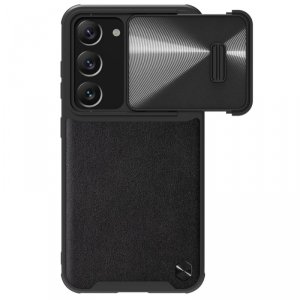 Nillkin CamShield Leather S Case etui Samsung Galaxy S23+ pokrowiec z osłoną na aparat czarne