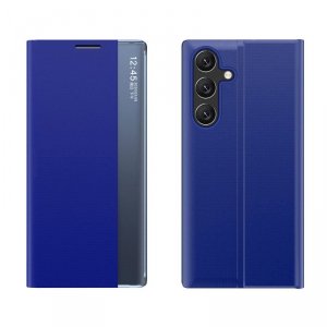 New Sleep Case etui do Samsung Galaxy A24 4G pokrowiec z klapką podstawka niebieskie