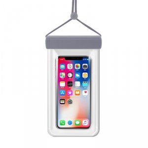 Wodoodporne etui na telefon 115 mm x 220 mm torebka na basen plażę szare