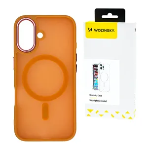 Etui Wozinsky Fashion Case MagSafe na Samsung Galaxy S25 Ultra - pomarańczowe