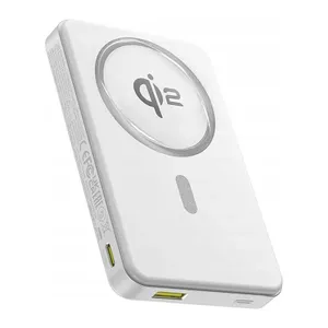 Powerbank Baseus Airpow II 10000mAh Qi2 z MagSafe 22,5W z kablem Baseus Simple Series USB-C - USB-C 20V/3A (30cm) - biały