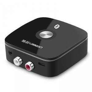 Ugreen adapter odbiornik Bluetooth 5.1 aptX 2RCA / 3,5 mm mini jack czarny (40759)