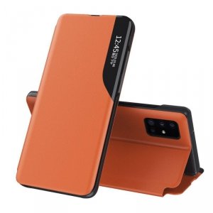 Eco Leather View Case elegancki futerał etui z klapką i funkcją podstawki Samsung Galaxy Note 20 Ultra pomarańczowy