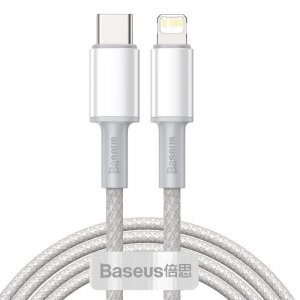 Kabel Baseus CATLGD-A02 Lightning - USB-C PD 20W 480Mb/s 2m - biały