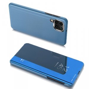 Clear View Case futerał etui z klapką Samsung Galaxy A22 4G niebieski