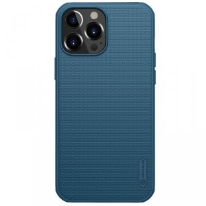 Nillkin Super Frosted Shield wzmocnione etui pokrowiec iPhone 13 Pro Max niebieski