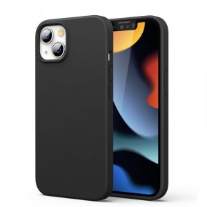 Ugreen Protective Silicone Case gumowe elastyczne silikonowe etui pokrowiec iPhone 13 mini czarny