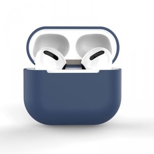 Etui do AirPods 3 silikonowy miękki pokrowiec na słuchawki ciemnoniebieski (case C)