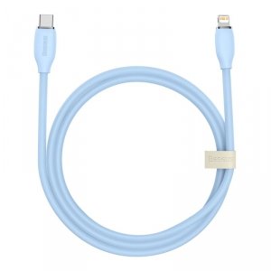 Baseus kabel, przewód USB Typ C – Lightning 20W długość 1,2 m Jelly Liquid Silica Gel – niebieski