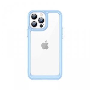Outer Space Case etui do iPhone 13 Pro sztywny pokrowiec z żelową ramką niebieski