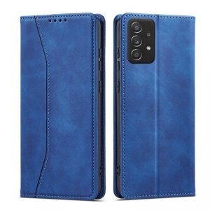 Magnet Fancy Case etui do Samsung Galaxy A52 / A52 5G / A52s 5G pokrowiec portfel na karty kartę podstawka niebieski