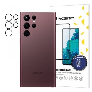 Wozinsky Full Camera Glass szkło hartowane 9H na cały aparat kamerę Samsung Galaxy S22 Ultra