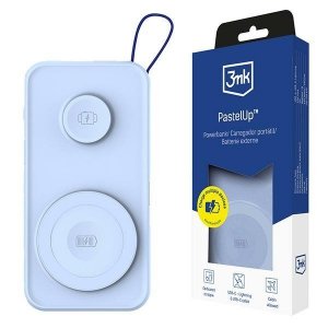 3MK Powerbank PastelUp 10,000mAh 22.5Wz Magsafe + ładowanie Apple Watch niebieski