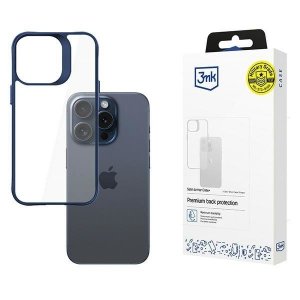 3MK Satin Armor Case+ iPhone 15 Proniebieski/blue
