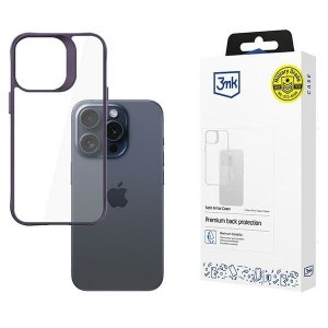 3MK Satin Armor Case+ iPhone 15 Profioletowy/purple