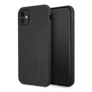 AMG AMHCN61DOLBK iPhone 11 / Xr 6,1 czarny/black hardcase Leather Hot Stamped