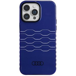 Audi IML MagSafe Case iPhone 14 Pro Max 6.7 niebieski/navy blue hardcase AU-IMLMIP14PM-A6/D3-BE