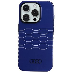 Audi IML MagSafe Case iPhone 15 Pro 6.1 niebieski/navy blue hardcase AU-IMLMIP15P-A6/D3-BE