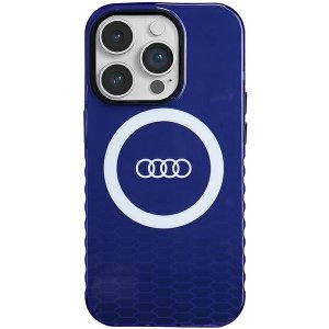 Audi IML Big Logo MagSafe Case iPhone 14 Pro 6.1 niebieski/navy blue hardcase AU-IMLMIP14P-Q5/D2-BE