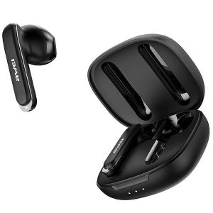 AWEI słuchawki Bluetooth 5.3 T66 TWS+ stacja dokująca czarny/black