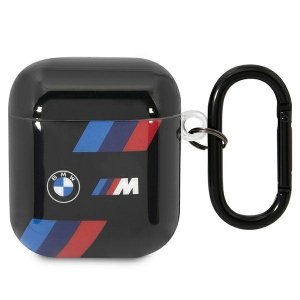 BMW BMA222SOTK AirPods 1/2 cover czarny/black Tricolor Stripes