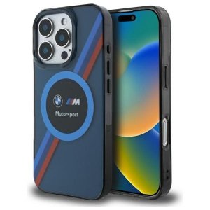 BMW BMHMP16X23HTPUV iPhone 16 Pro Max    6.9 granatowy/navy hardcase Motorsport IML Circle MagSafe