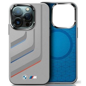 BMW BMHMP16X23SLIG iPhone 16 Pro Max     6.9 szary/grey hardcase Silicone Turning Lines MagSafe
