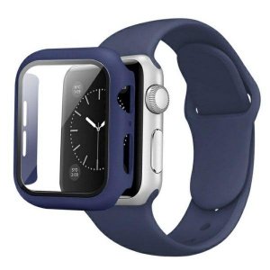 Beline pasek Apple Watch Silicone 38/40/41mm blue colour + case
