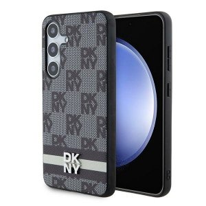 DKNY DKHCS24SPCPTSSK S24 S921czarny/black hardcase Leather Checkered Mono Pattern & Printed Stripes
