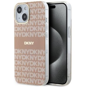 DKNY DKHMP14SHRHSEP iPhone 14 / 15 / 136.1 różowy/pink hardcase IML Mono & Stripe MagSafe