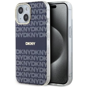 DKNY DKHMP15SHRHSEB iPhone 15 / 14 / 136.1 niebieski/blue hardcase IML Mono & Stripe MagSafe