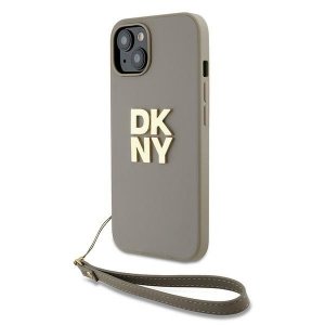 DKNY DKHCP15SPBSWSE iPhone 15 / 14 / 136.1 beżowy/beige hardcase Wrist Strap Stock Logo