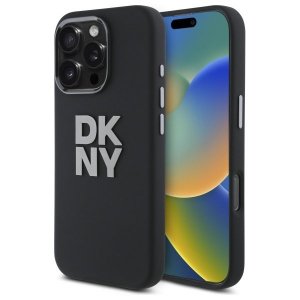 DKNY DKHCP16XSMCBSK iPhone 16 Pro Max    6.9 czarny/black hardcase Liquid Silicone Metal Logo