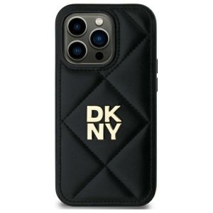DKNY DKHCP14SPQDSLK iPhone 14 6.1       czarny/black Quilted Stack Logo