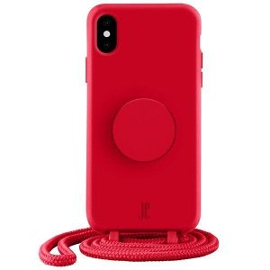 Etui JE PopGrip iPhone X/XS czerwony/cyber red 30016 (Just Elegance)