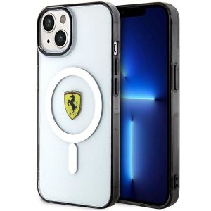 Ferrari FEHMP14SURKT iPhone 14 / 15 / 13 6.1 przezroczysty/transparent hardcase Outline Magsafe