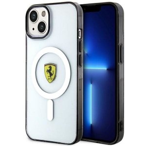 Ferrari FEHMP14MURKT iPhone 14 Plus / 15 Plus 6.7 przezroczysty/transparent hardcase Outline Magsafe