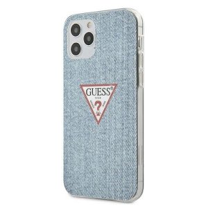 Guess GUHCP12MPCUJULLB iPhone12/12 Pro 6,1 niebieski/light blue hardcase Jeans Collection