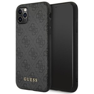 Guess GUHCN58G4GFGR iPhone 11 Pro 5,8 szary/grey hard case 4G Metal Gold Logo