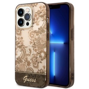 Guess GUHCP14XHGPLHC iPhone 14 Pro Max 6,7 ochre hardcase Porcelain Collection