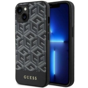 Guess GUHMP14SHGCFSEK iPhone 14 / 15 /13 6.1 czarny/black hardcase GCube Stripes MagSafe