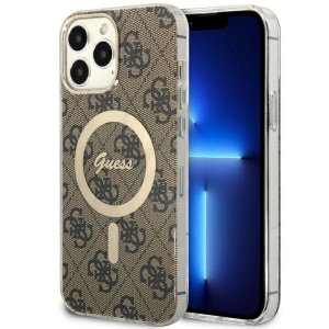 Guess GUHMP13XH4STW iPhone 13 Pro Max 6.7 brązowy/brown hardcase 4G MagSafe