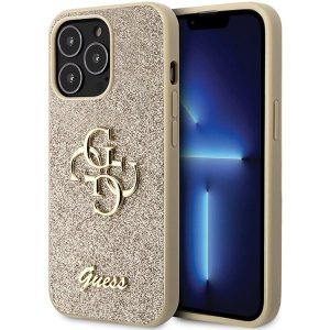 Guess GUHCP13XHG4SGD iPhone 13 Pro Max 6.7 złoty/gold hardcase Glitter Script Big 4G