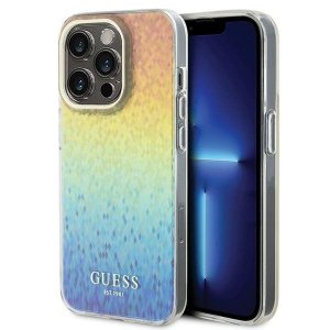 Guess GUHCP15LHDECMI iPhone 15 Pro 6.1 wielokolorowy hardcase IML Faceted Mirror Disco Iridescent