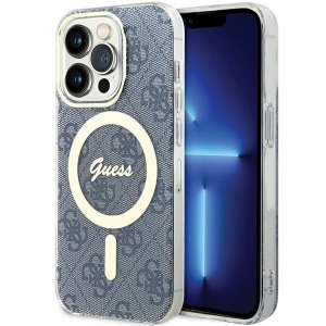 Guess GUHMP15XH4STB iPhone 15 Pro Max 6.7 niebieski/blue hardcase IML 4G MagSafe